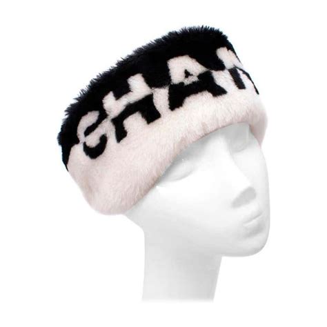 chanel headband winter|Chanel headband fashion.